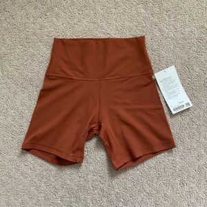 Lululemon align shorts 6” Dark Terracotta size 6
